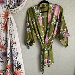 Rebecca's Design Peacock Kimono, Short length, OS